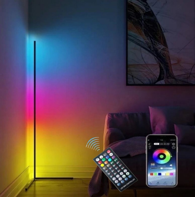 Кутова RGB лампа з пультом керування · Нічник-світильник з Bluetooth