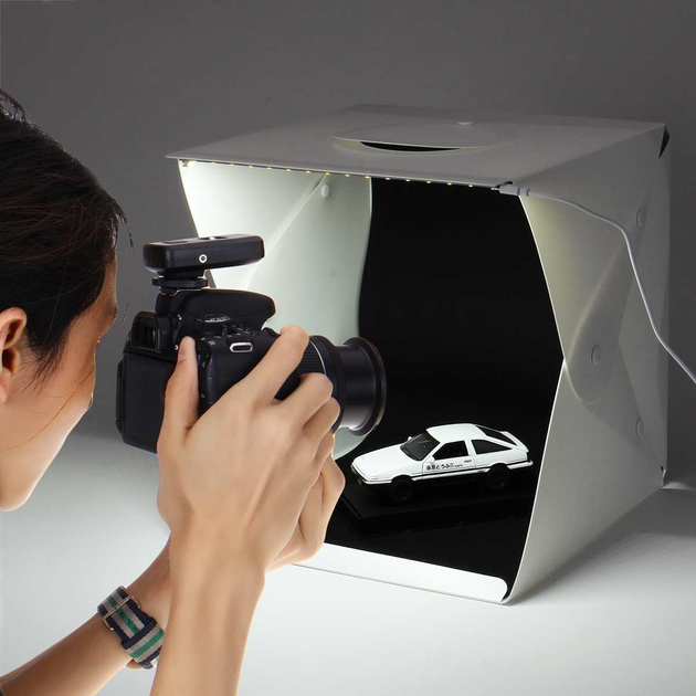 Лайтбокс для предметної зйомки 40 x 40см LIGHT ROOM · Білий лайткуб для фото з підсвіткою