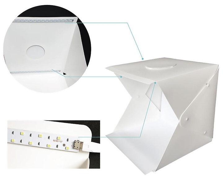 Лайтбокс для предметної зйомки 40 x 40см LIGHT ROOM - мініатюра 6