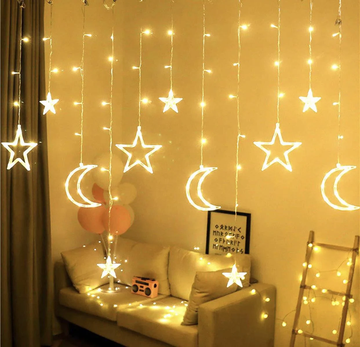 Гірлянда світлодіодна штора зорепад 2.5 метра ∙ LED LIGHT Штора, 8 режимів - мініатюра 2