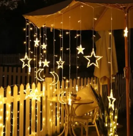 Гірлянда світлодіодна штора зорепад 2.5 метра ∙ LED LIGHT Штора, 8 режимів - мініатюра 4