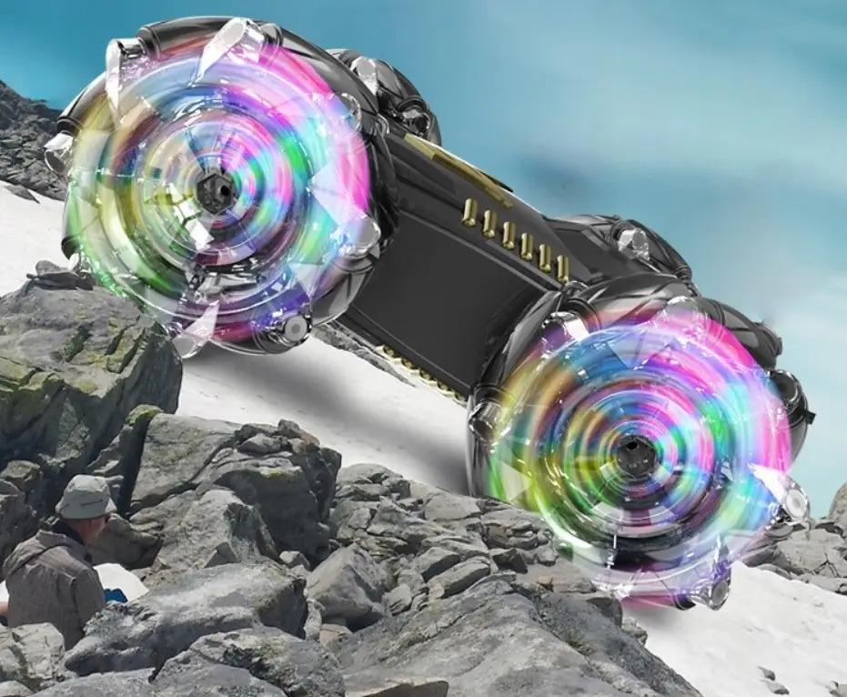 Трюкова машинка – перевертень на пульті керування Stunt Car H-6010 ∙ Танк – всюдихід з джойстиком та підсвічуванням коліс - мініатюра 4