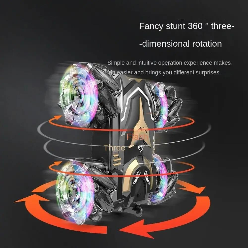 Трюкова машинка – перевертень на пульті керування Stunt Car H-6010 ∙ Танк – всюдихід з джойстиком та підсвічуванням коліс - мініатюра 5