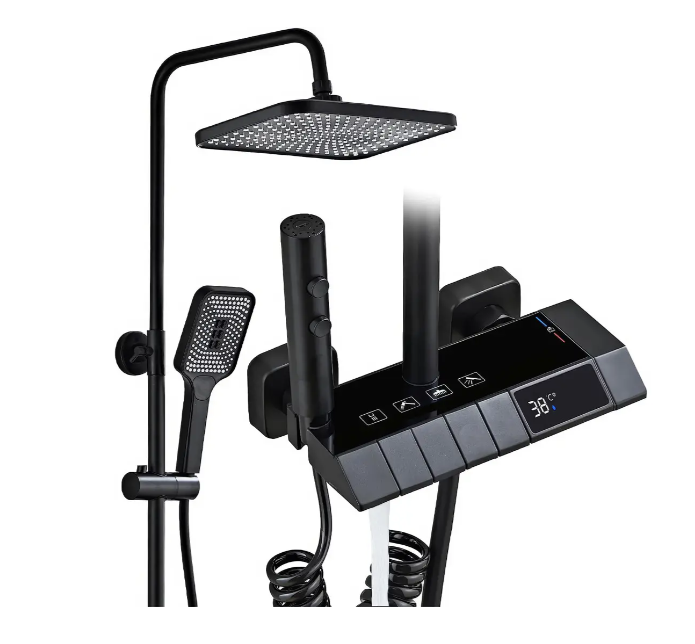 Душова система «Тропік-Плюс» з тропічним душем, лійкою та гігієнічним душем ∙ Багатофункціональний душ для ванної (3562) - мініатюра 2