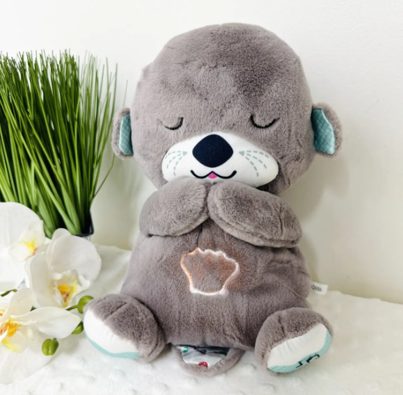 Плюшева іграшка - нічник Видрочка Soothe Snuggle Otter · Іграшка для дитини Казкові сни з музикою, підсвічуванням, диханням