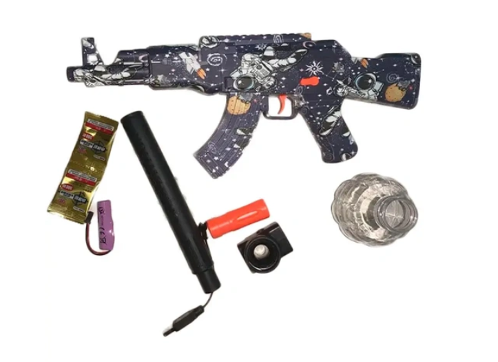 Дитячий іграшковий автомат стріляючий орбізами GUN TOYS WH10 Орбібольний кулемет - пістолет з гелевими кульками - мініатюра 3