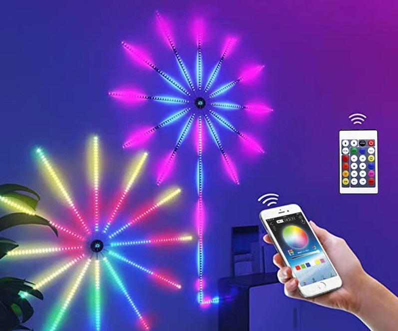 Ефектний світильник Феєрверк 28Key Kit BT ∙ Світломузика з пультом та Bluetooth