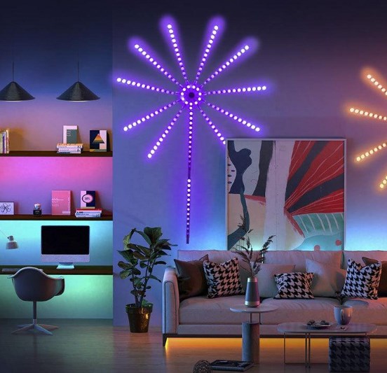 Ефектний світильник Феєрверк 28Key Kit BT ∙ Світломузика з пультом та Bluetooth - мініатюра 5