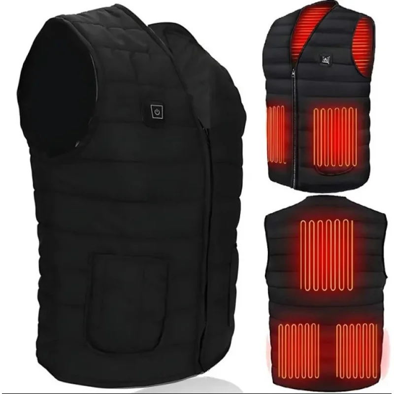 Смарт жилет з 3 режимами нагріву ∙ Жилет з USB підігрівом 9 зон ∙ Електрична термокуртка
