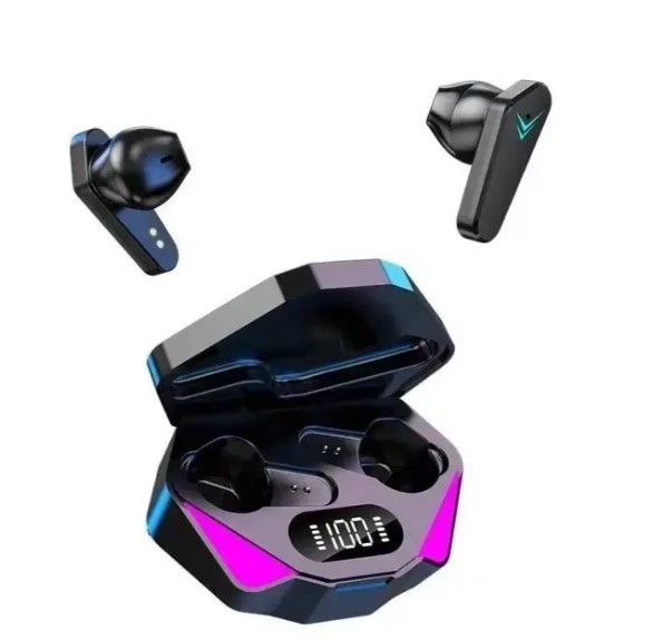 Бездротові навушники X15 з Bluetooth та RGB підсвічуванням у зарядному кейсі - мініатюра 3