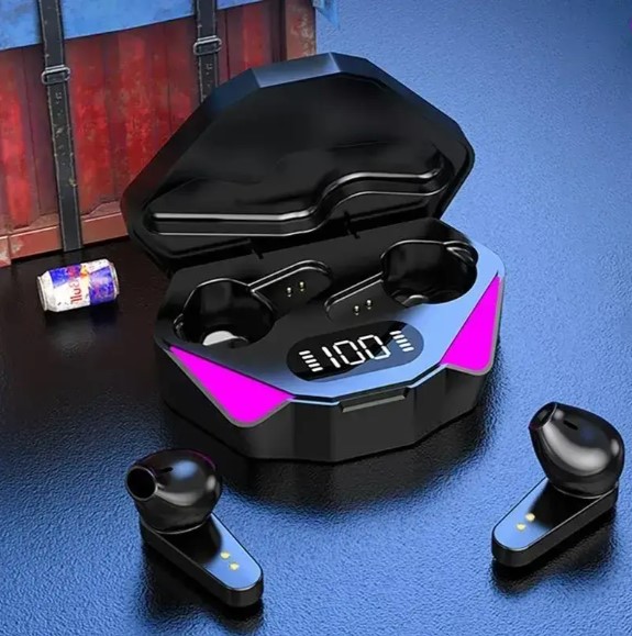 Бездротові навушники X15 з Bluetooth та RGB підсвічуванням у зарядному кейсі - мініатюра 5