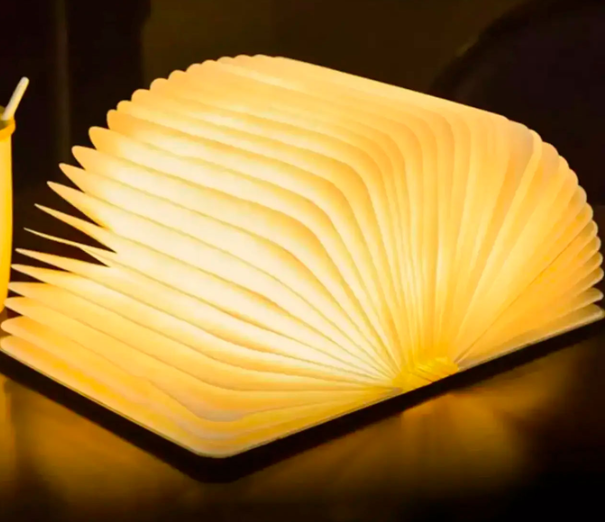 Складна LED лампа-книжка з акумулятором 14,5*10,5*2,5см ∙ Світильник - нічник у формі книги з регульованою яскравістю