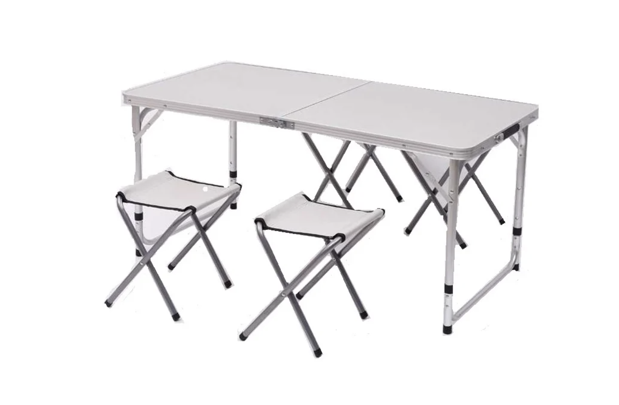 Розкладний стіл з 4 стільцями Folding Table для пікніка, риболовлі, дачі, 120х60 см Стіл-чемодан - мініатюра 10