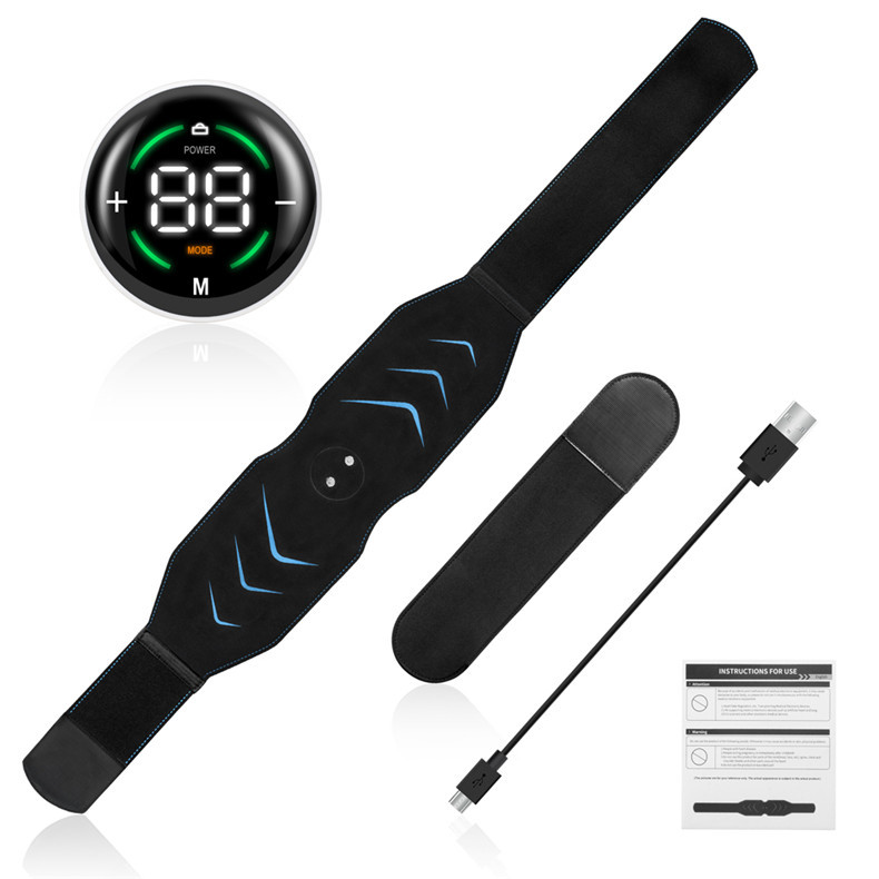 Міостимулятор для м'язів преса EMS+ Пояс – масажер з електроімпульсами · USB зарядка