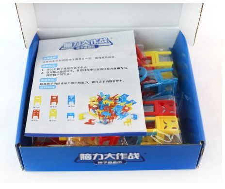 Стільці-балансири: Розвивальна настільна гра для дітей | Пірамідка зі стільців | Стільці, що балансують - мініатюра 4