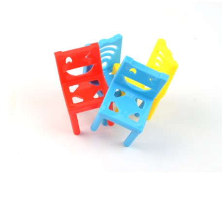 Стільці-балансири: Розвивальна настільна гра для дітей | Пірамідка зі стільців | Стільці, що балансують - мініатюра 6