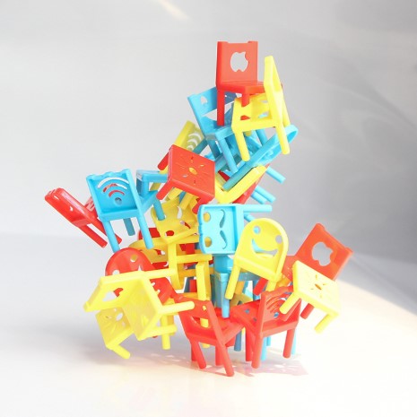 Стільці-балансири: Розвивальна настільна гра для дітей | Пірамідка зі стільців | Стільці, що балансують - мініатюра 7