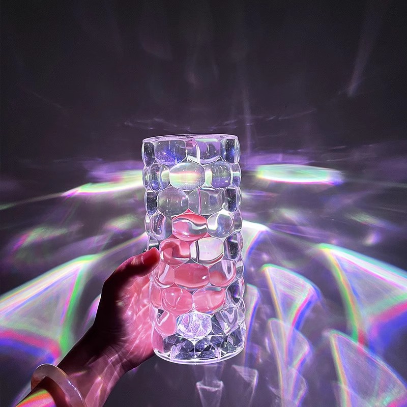 Настільна лампа - нічник Алмаз Crystal Lamp Diamond RGB - мініатюра 3