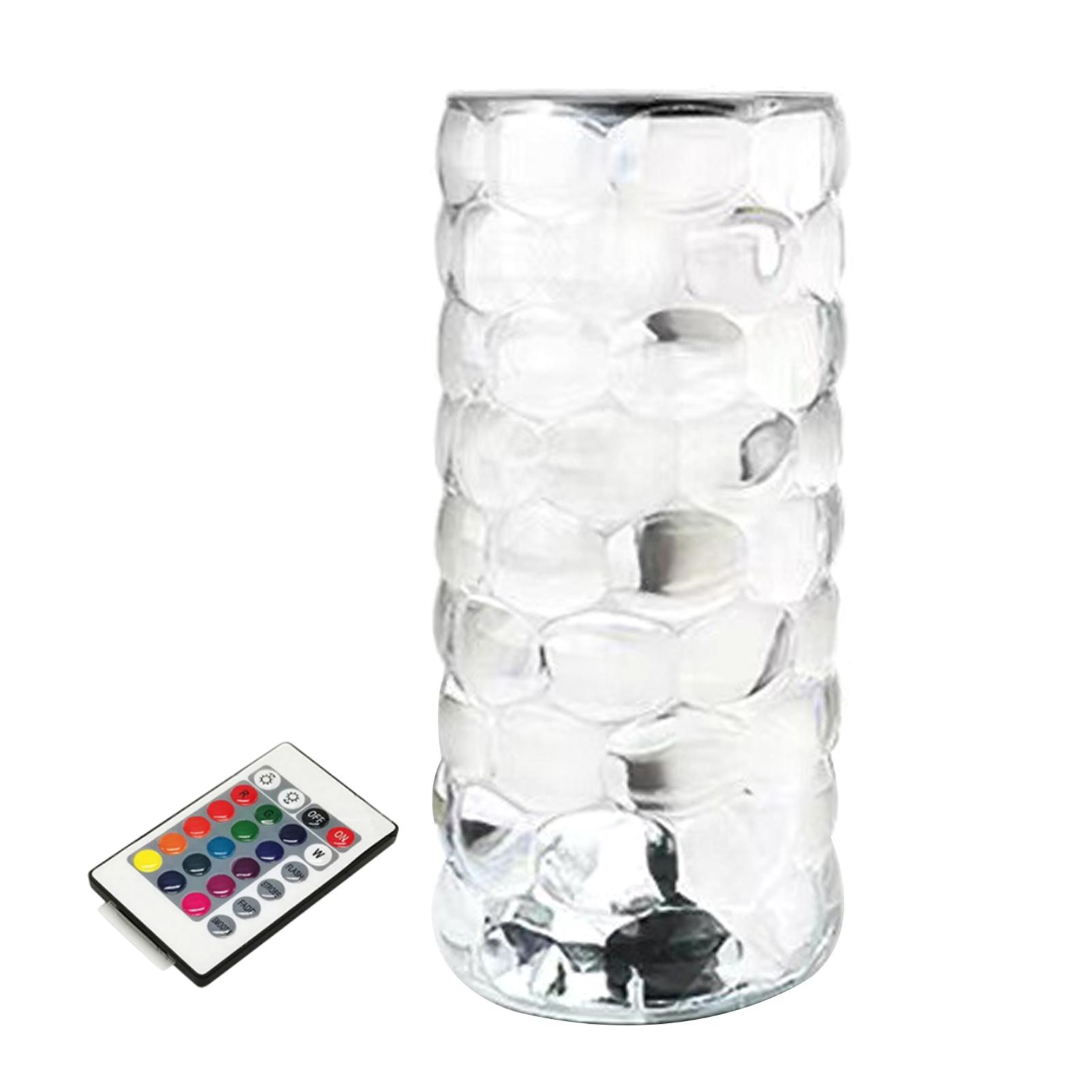 Настільна лампа - нічник Алмаз Crystal Lamp Diamond RGB - мініатюра 8