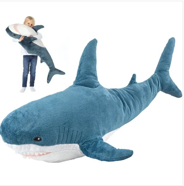 М'яка іграшка Акула 80см ∙ Дитяча плюшева іграшка-обнімашка Акула