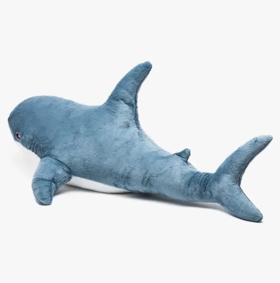 М'яка іграшка Акула 80см ∙ Дитяча плюшева іграшка-обнімашка Акула - мініатюра 2
