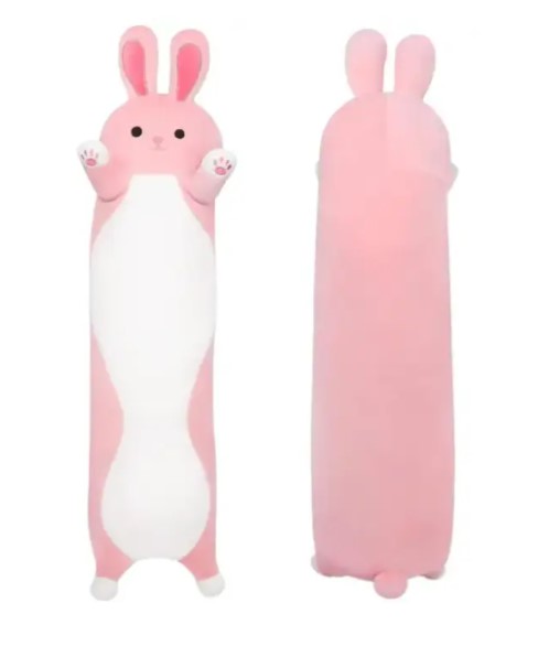 Дитяча м'яка іграшка-подушка Заєць 90см ∙ Плюшева іграшка-обнімашка Заєць - мініатюра 2