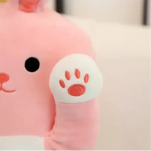 Дитяча м'яка іграшка-подушка Заєць 90см ∙ Плюшева іграшка-обнімашка Заєць - мініатюра 4