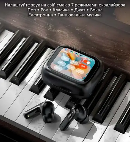 Бездротові навушники LX10 TWS Earbuds в зарядному кейсі з кольоровим LED дисплеєм - мініатюра 4