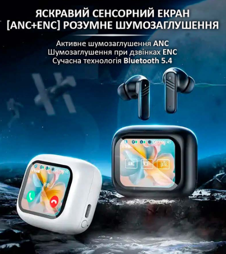 Бездротові навушники LX10 TWS Earbuds в зарядному кейсі з кольоровим LED дисплеєм - мініатюра 5