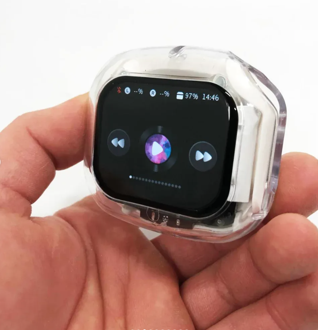 Бездротові навушники TWS Air Mах у кейсі з LED дисплеєм - мініатюра 5