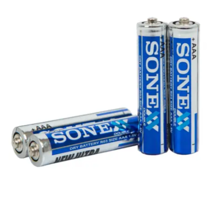 Батарейки сольові SONEX AAA R03 міні-пальчикові, 4 штуки у комплекті