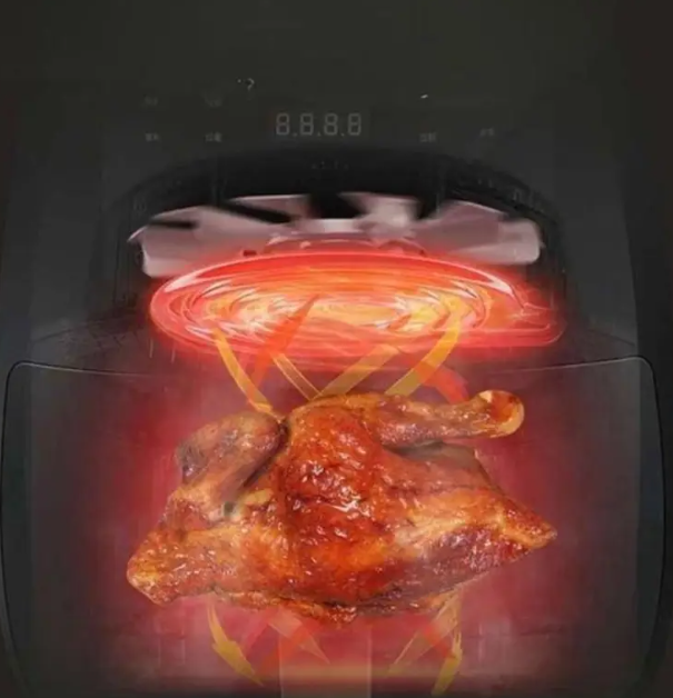 Фритюрниця електрична безмасляна Zepline ZP-085 3000W Аерофритниця аерогриль на 6 л з LED дисплеєм - мініатюра 4