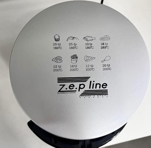 Фритюрниця електрична безмасляна Zepline ZP-085 3000W Аерофритниця аерогриль на 6 л з LED дисплеєм - мініатюра 9