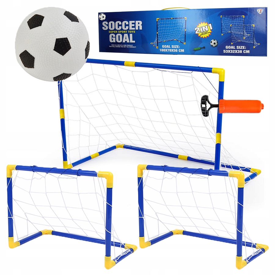 Дитячий футбол Football Sport 2 в 1 777-801 ∙ Футбольні ворота з м'ячем та насосом у комплекті - мініатюра 4