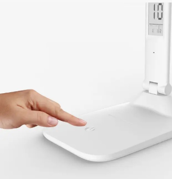 Акумуляторна LED лампа 801S з годинником, календарем, термометром - мініатюра 5