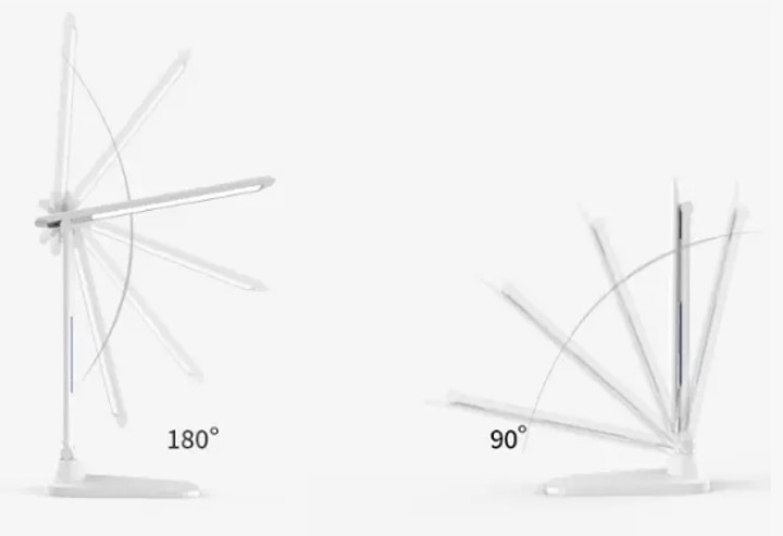 Акумуляторна LED лампа 801S з годинником, календарем, термометром - мініатюра 7
