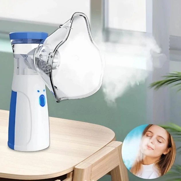 Портативний небулайзер Mesh Nebulizer JSL-W302 ∙ Ультразвуковий ручний інгалятор + 2 маски для домашнього використання - мініатюра 4