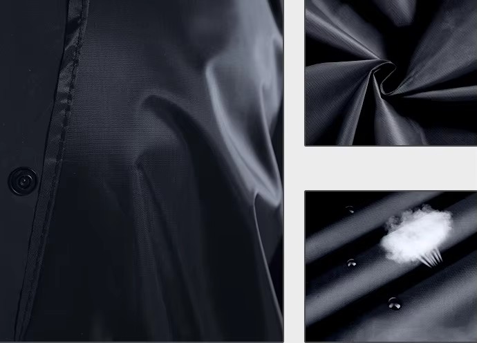 Дощовик на блискавці з капюшоном ∙ Водонепроникний похідний плащ – накидка від дощу - мініатюра 3