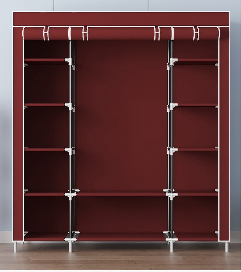 Тканинна шафа Storage Wardrobe 68150 Органайзер - шафа складана платтяна на 3 секції - мініатюра 3