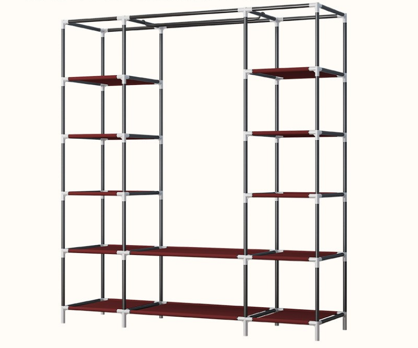 Тканинна шафа Storage Wardrobe 68150 Органайзер - шафа складана платтяна на 3 секції - мініатюра 4