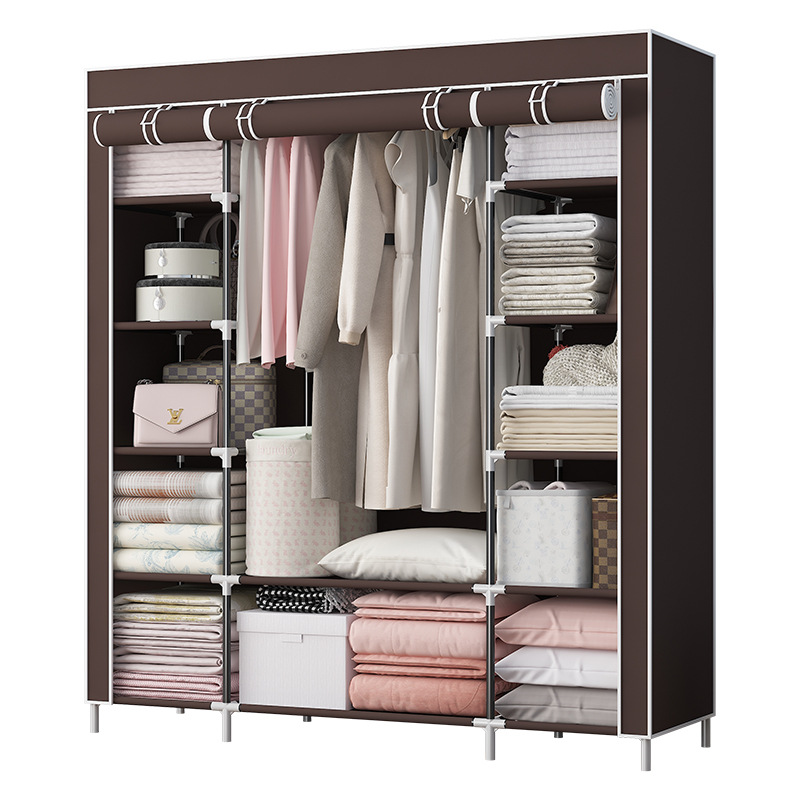 Тканинна шафа Storage Wardrobe 68150 Органайзер - шафа складана платтяна на 3 секції - мініатюра 5