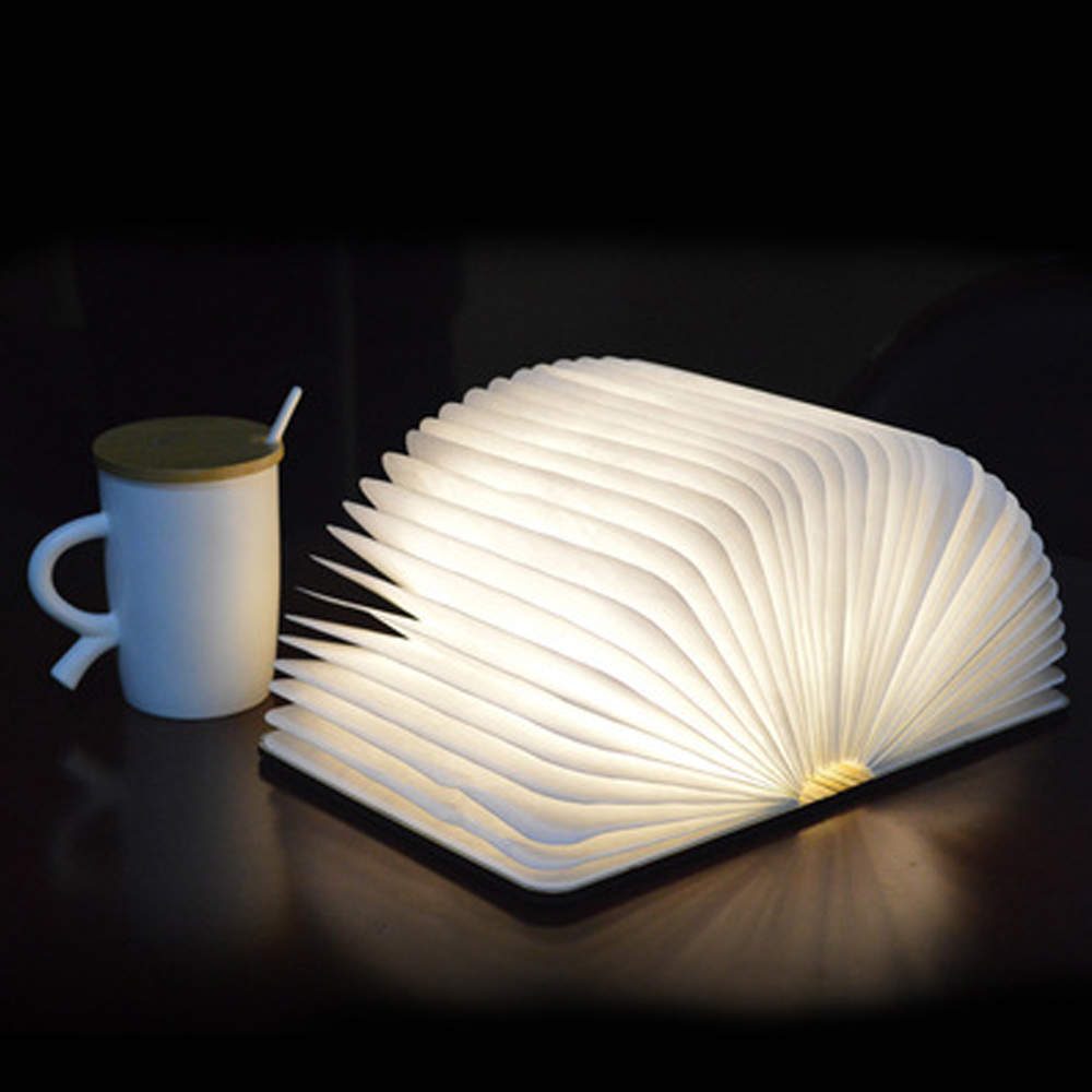 Складна LED лампа-книжка з акумулятором 12х9 см ∙ Світильник – нічник у формі книги з регульованою яскравістю - мініатюра 5