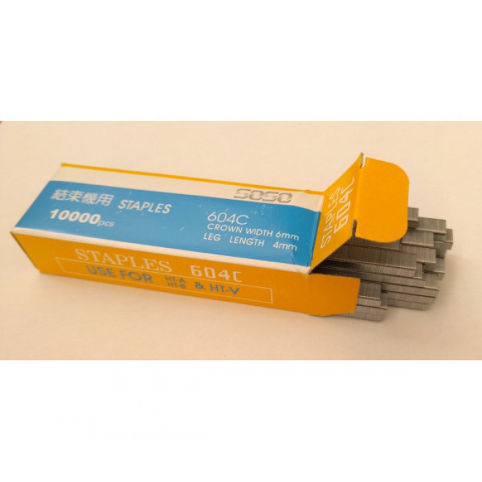 Скоби для степлера садового підв'язувального, 604C, 6х4 мм, 10000 шт