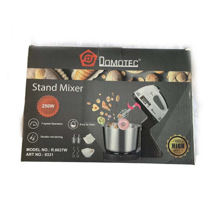 Міксер DOMOTEC R6637 з металевою чашею планетарний/ручний 2 в 1 ∙ Червоний/білий/помаранчевий - мініатюра 7