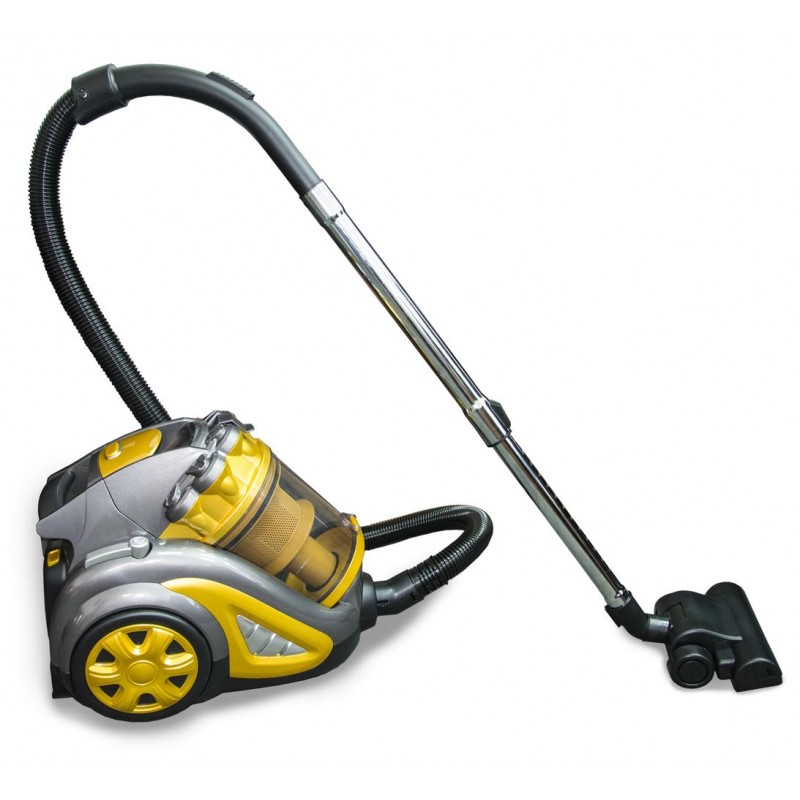 Пилосос DOMOTEC MS-4408 контейнерний з турбощіткою Turbo Brush, 3600Вт · Жовтий