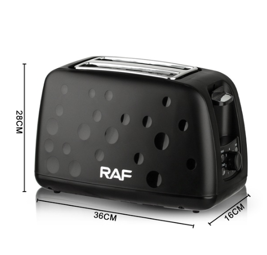 Тостер RAF R.502 на 2 скибочки з функцією розморожування та підігріву, 930 Вт - мініатюра 5