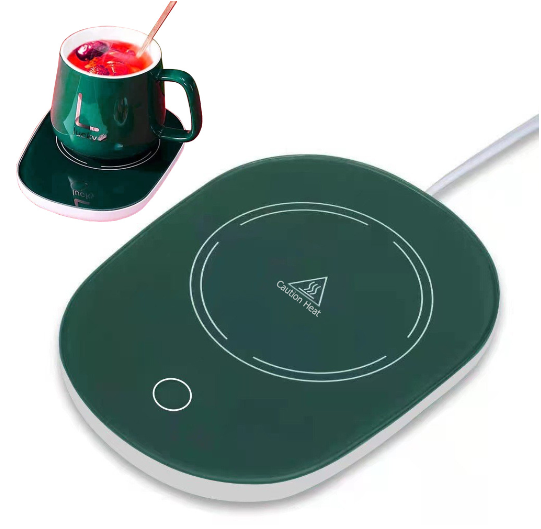 Чашка керамічна на підставці з підігрівом у упаковці ∙ Теплий килимок для підтримки температури напою 55° - мініатюра 8