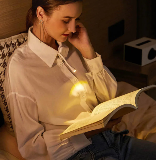 Акумуляторна LED лампа на прищіпці для читання книг - мініатюра 5