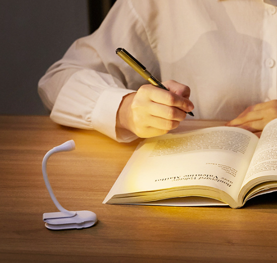 Акумуляторна LED лампа на прищіпці для читання книг - мініатюра 6