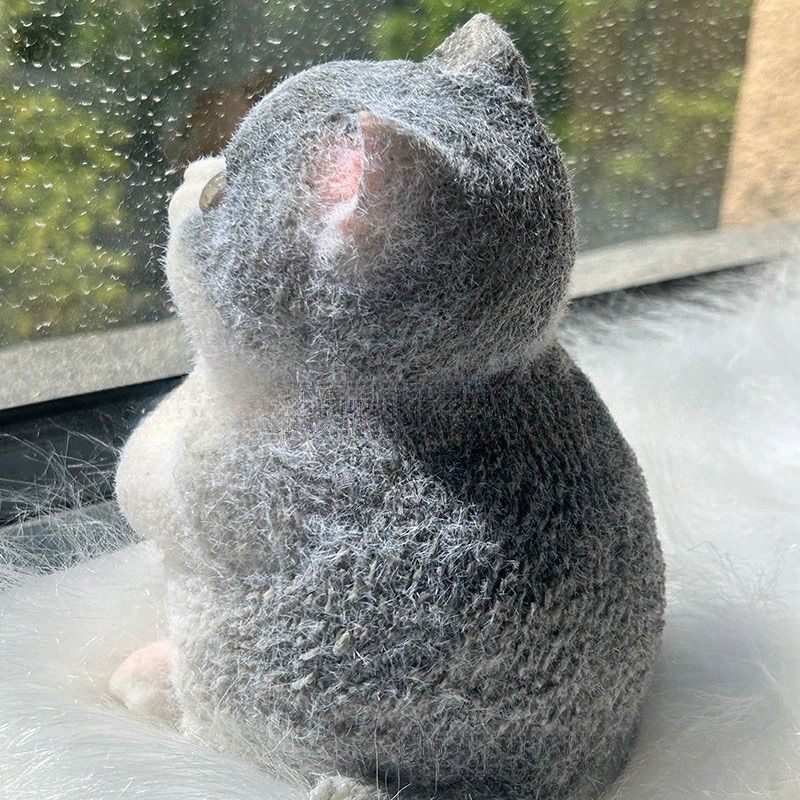 Іграшка – антистрес Сквіш Таба Котик 13 см ∙ М'яка силіконова іграшка Кішка - мініатюра 5